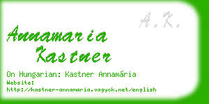 annamaria kastner business card